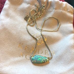 Cami Necklace In Aqua Kyocera Opal